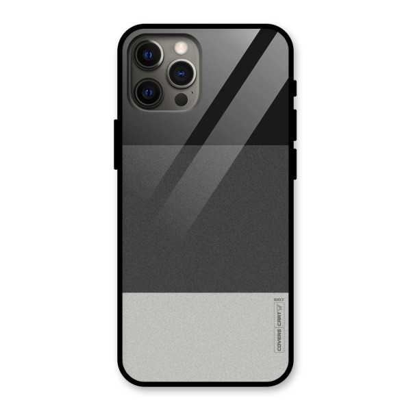 Pastel Black and Grey Glass Back Case for iPhone 12 Pro Max