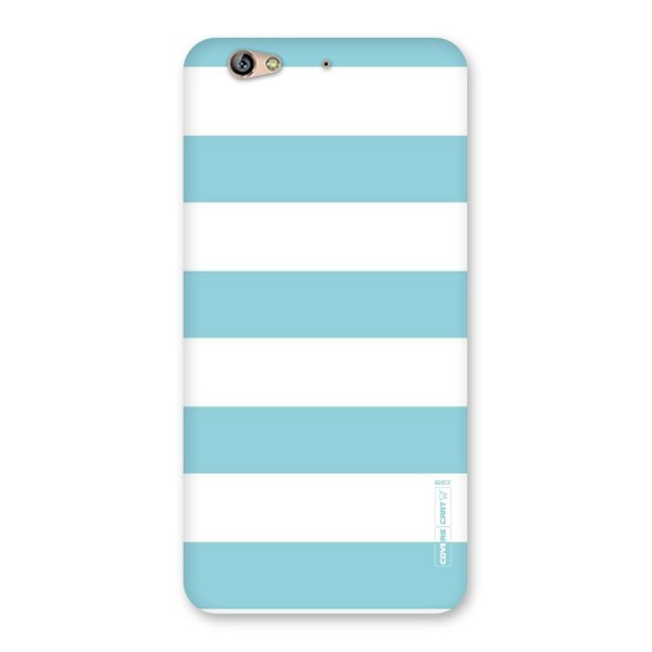 Pastel Blue White Stripes Back Case for Gionee S6