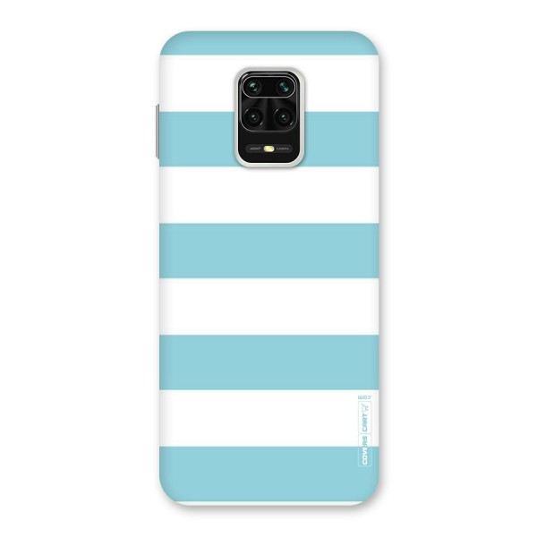 Pastel Blue White Stripes Back Case for Poco M2 Pro