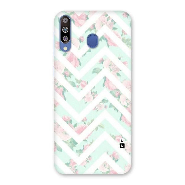 Pastel Floral Zig Zag Back Case for Galaxy M30