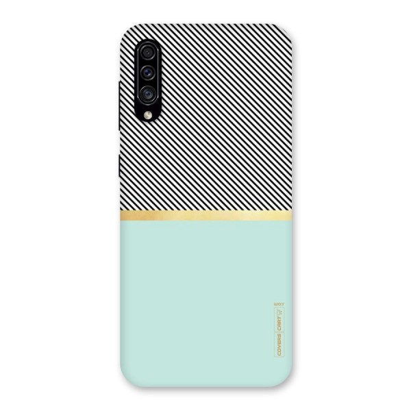 Pastel Green Base Stripes Back Case for Galaxy A30s