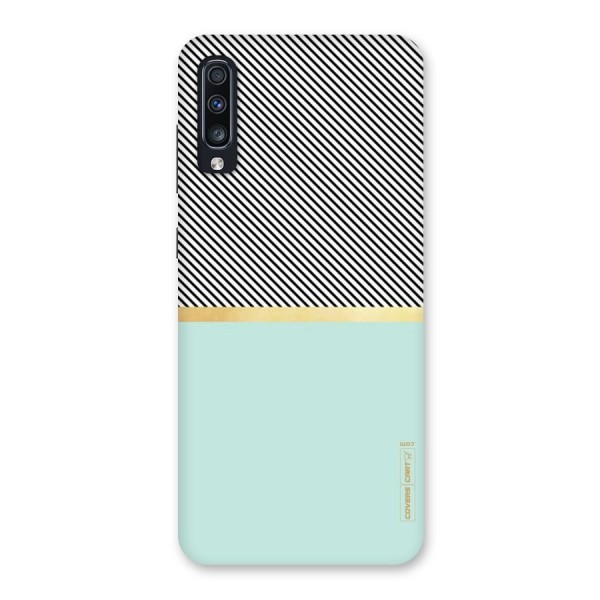 Pastel Green Base Stripes Back Case for Galaxy A70