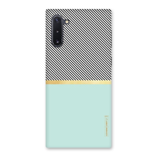 Pastel Green Base Stripes Back Case for Galaxy Note 10