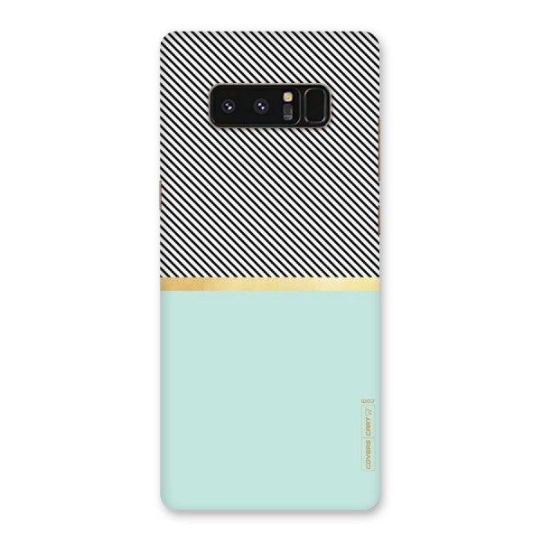 Pastel Green Base Stripes Back Case for Galaxy Note 8