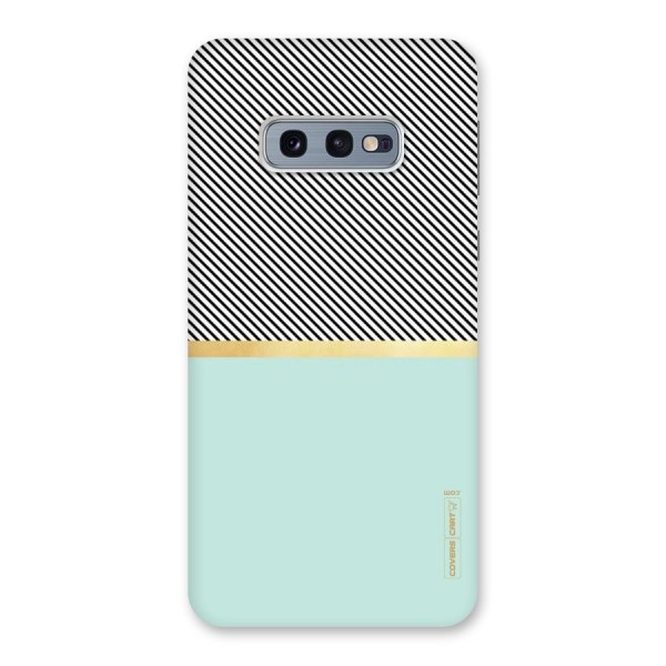 Pastel Green Base Stripes Back Case for Galaxy S10e