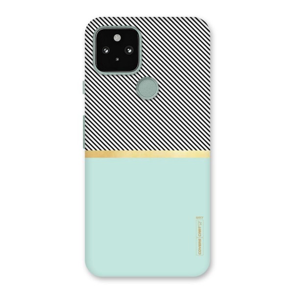 Pastel Green Base Stripes Back Case for Google Pixel 5