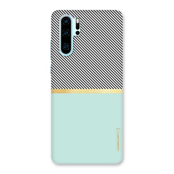 Pastel Green Base Stripes Back Case for Huawei P30 Pro