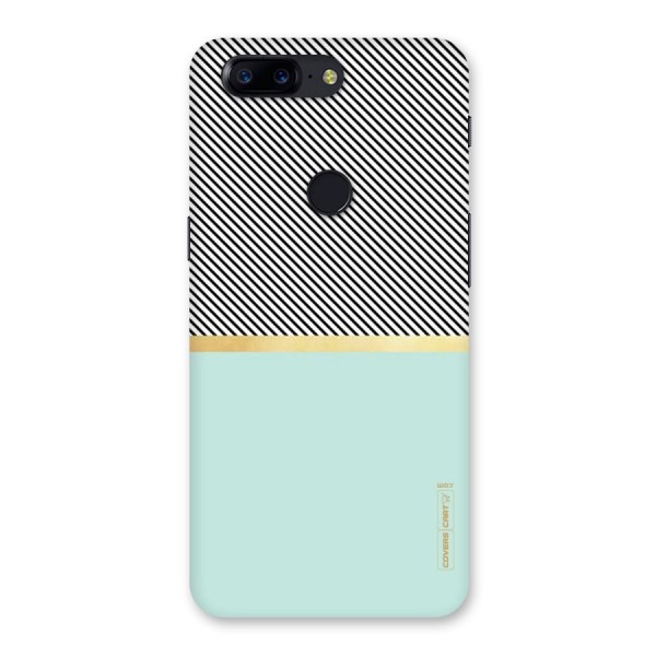 Pastel Green Base Stripes Back Case for OnePlus 5T