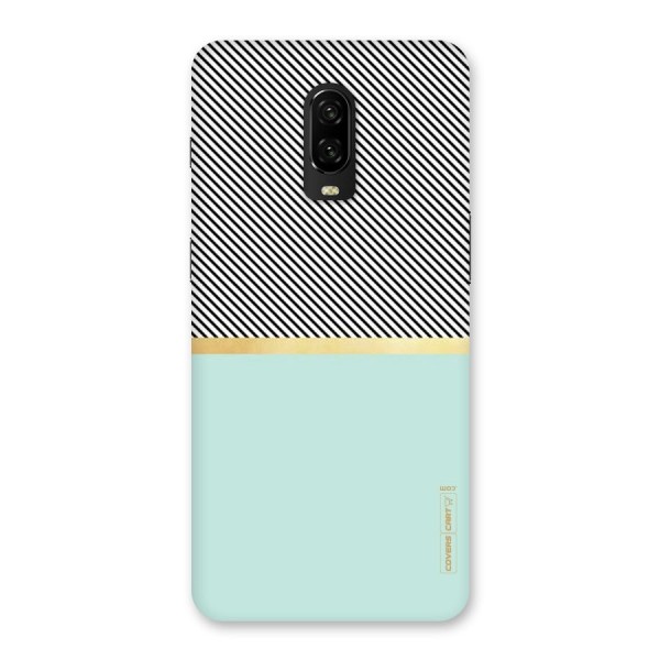 Pastel Green Base Stripes Back Case for OnePlus 6T