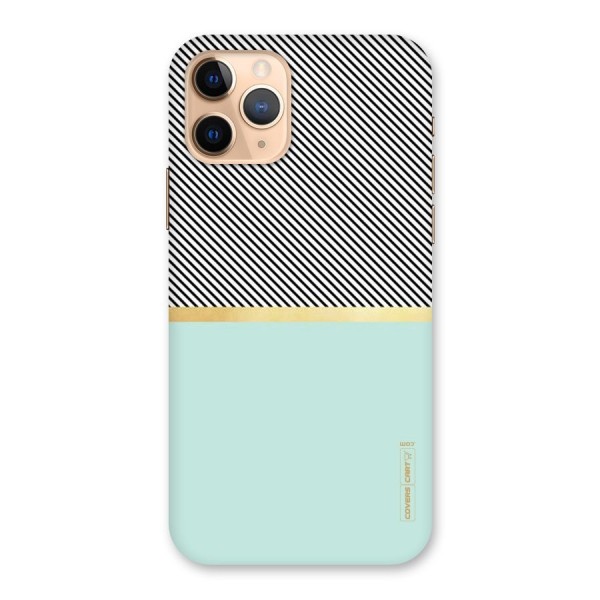 Pastel Green Base Stripes Back Case for iPhone 11 Pro