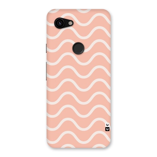 Pastel Peach Waves Back Case for Google Pixel 3a