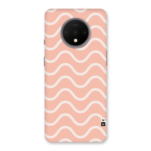 Pastel Peach Waves Back Case for OnePlus 7T