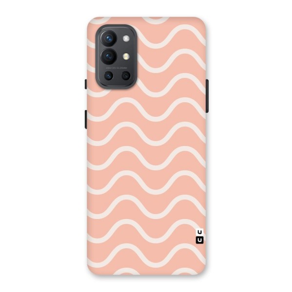 Pastel Peach Waves Back Case for OnePlus 9R