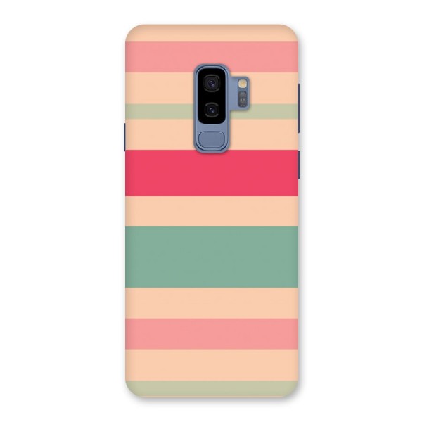 Pastel Stripes Vintage Back Case for Galaxy S9 Plus