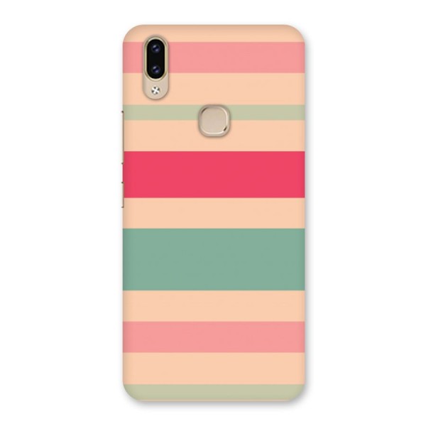 Pastel Stripes Vintage Back Case for Vivo V9