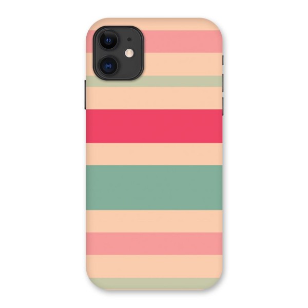 Pastel Stripes Vintage Back Case for iPhone 11