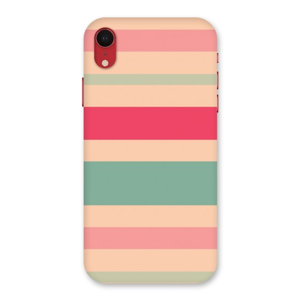 Pastel Stripes Vintage Back Case for iPhone XR
