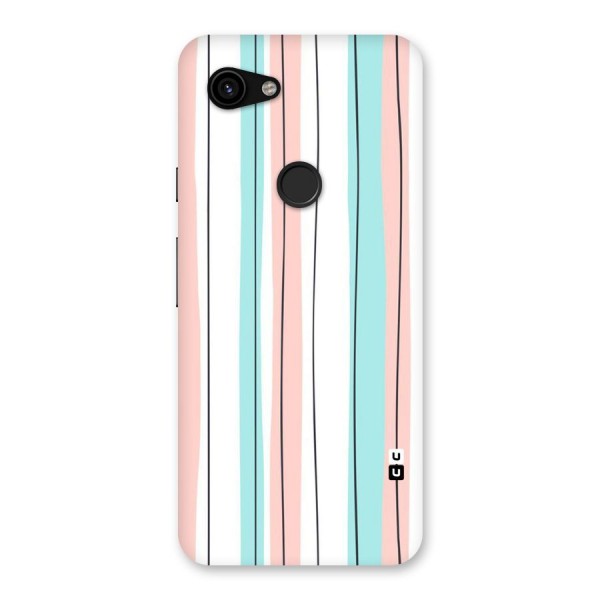 Pastel Tri Stripes Back Case for Google Pixel 3a