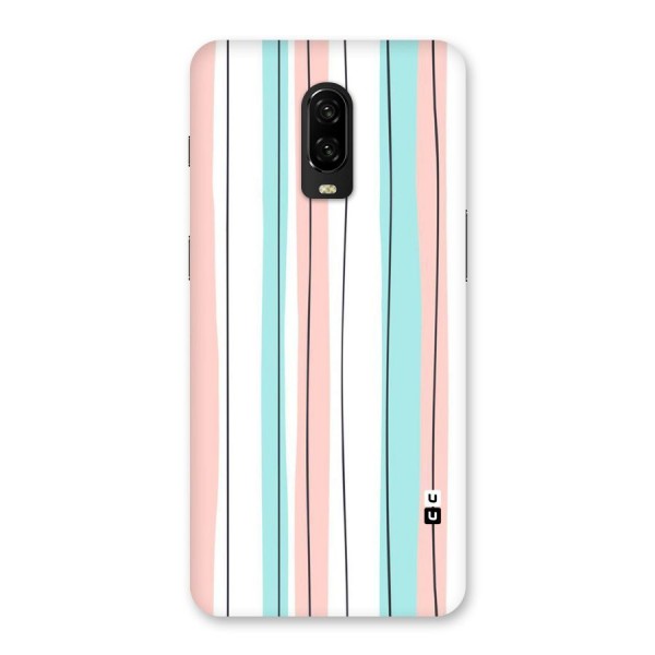 Pastel Tri Stripes Back Case for OnePlus 6T