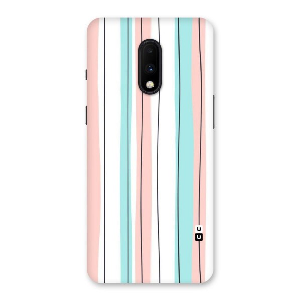 Pastel Tri Stripes Back Case for OnePlus 7