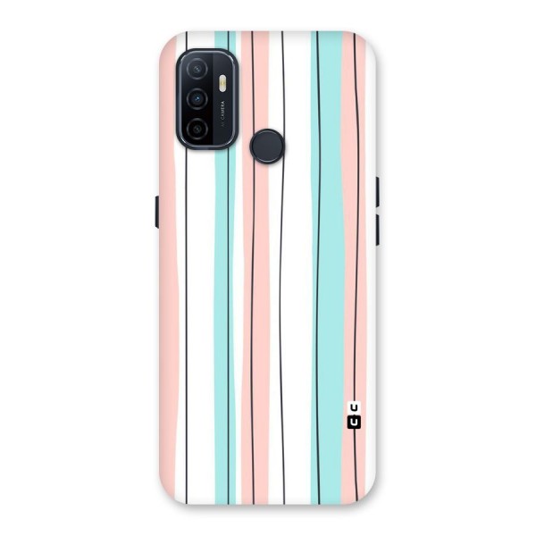 Pastel Tri Stripes Back Case for Oppo A53