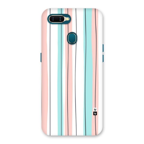 Pastel Tri Stripes Back Case for Oppo A7