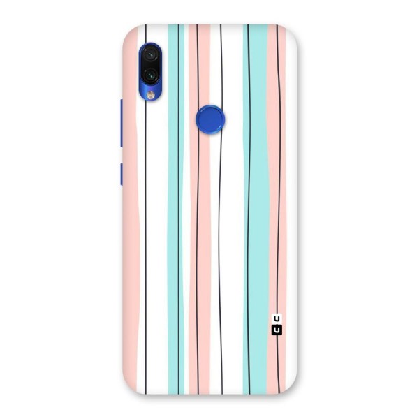 Pastel Tri Stripes Back Case for Redmi Note 7S