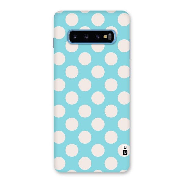 Pastel White Polka Dots Back Case for Galaxy S10 Plus