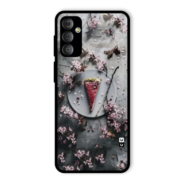 Pastry Florals Glass Back Case for Galaxy F23