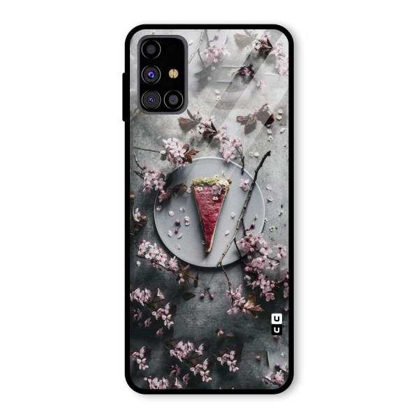 Pastry Florals Glass Back Case for Galaxy M31s