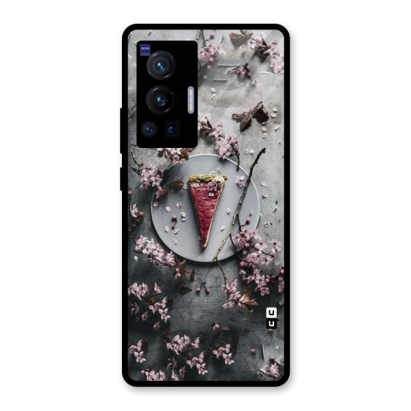 Pastry Florals Glass Back Case for Vivo X70 Pro