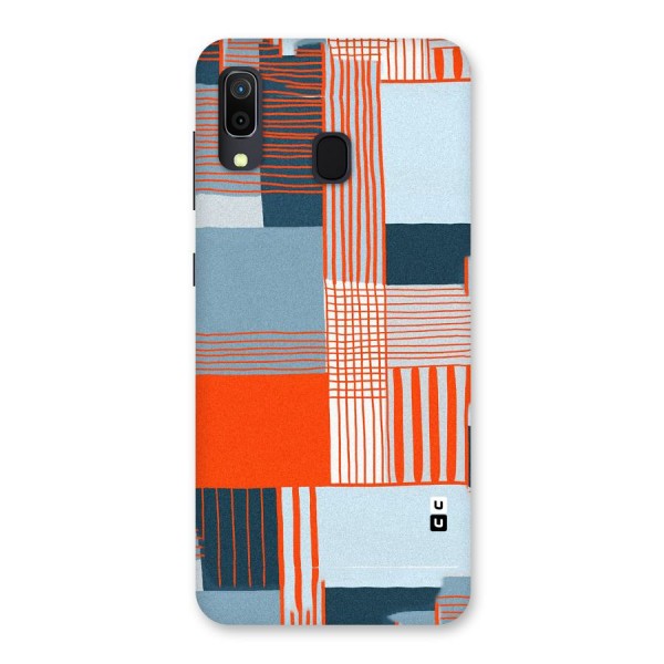 Pattern In Lines Back Case for Galaxy A30