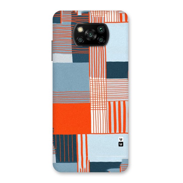 Pattern In Lines Back Case for Poco X3