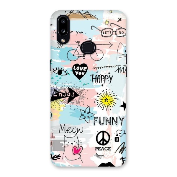 Peace And Funny Back Case for Galaxy A10s