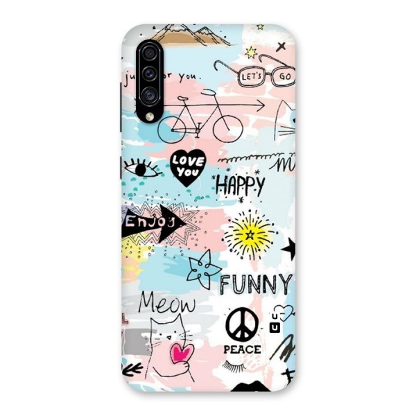 Peace And Funny Back Case for Galaxy A30s