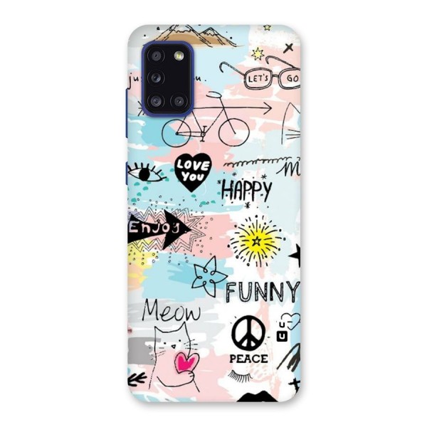 Peace And Funny Back Case for Galaxy A31
