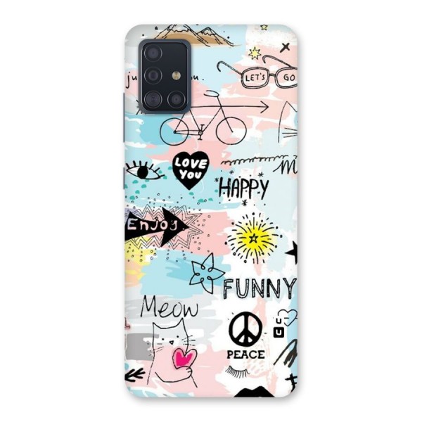 Peace And Funny Back Case for Galaxy A51