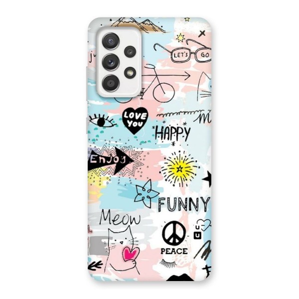 Peace And Funny Back Case for Galaxy A52
