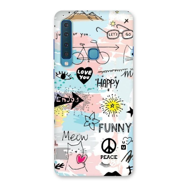 Peace And Funny Back Case for Galaxy A9 (2018)