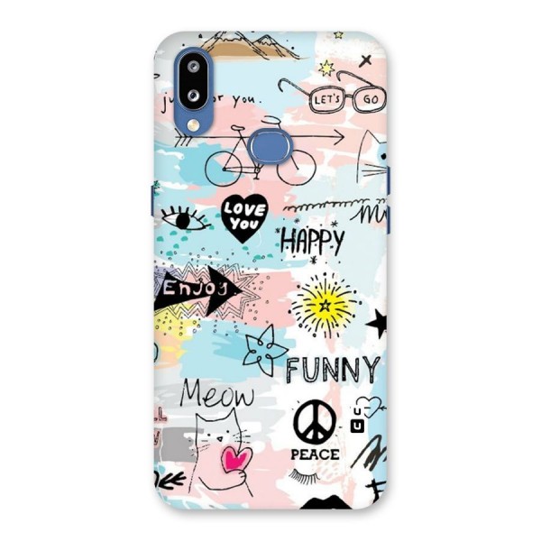 Peace And Funny Back Case for Galaxy M01s