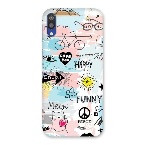 Peace And Funny Back Case for Galaxy M10