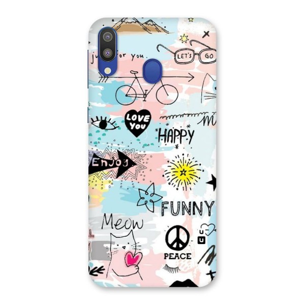 Peace And Funny Back Case for Galaxy M20