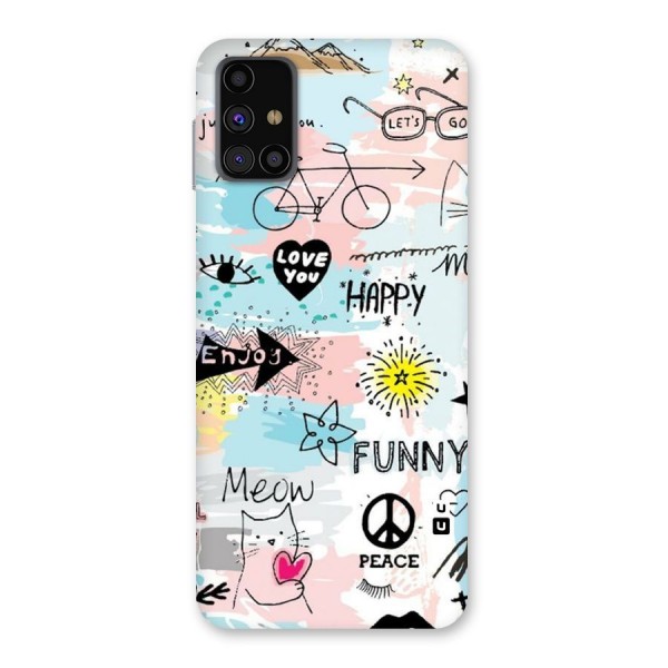 Peace And Funny Back Case for Galaxy M31s