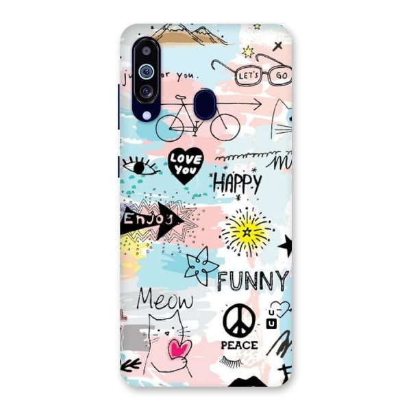 Peace And Funny Back Case for Galaxy M40