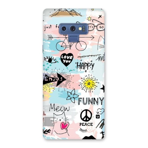 Peace And Funny Back Case for Galaxy Note 9