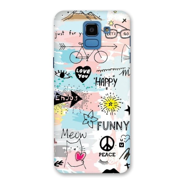 Peace And Funny Back Case for Galaxy On6