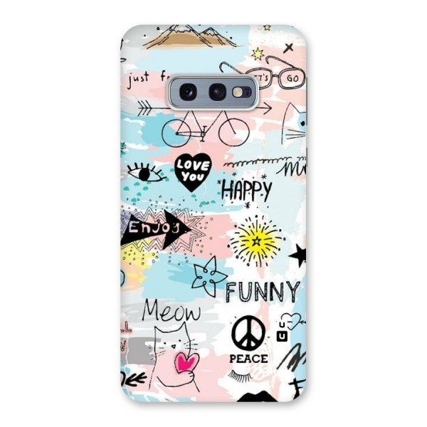 Peace And Funny Back Case for Galaxy S10e