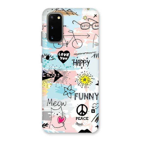Peace And Funny Back Case for Galaxy S20