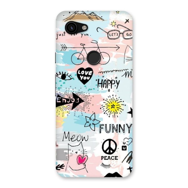 Peace And Funny Back Case for Google Pixel 3a