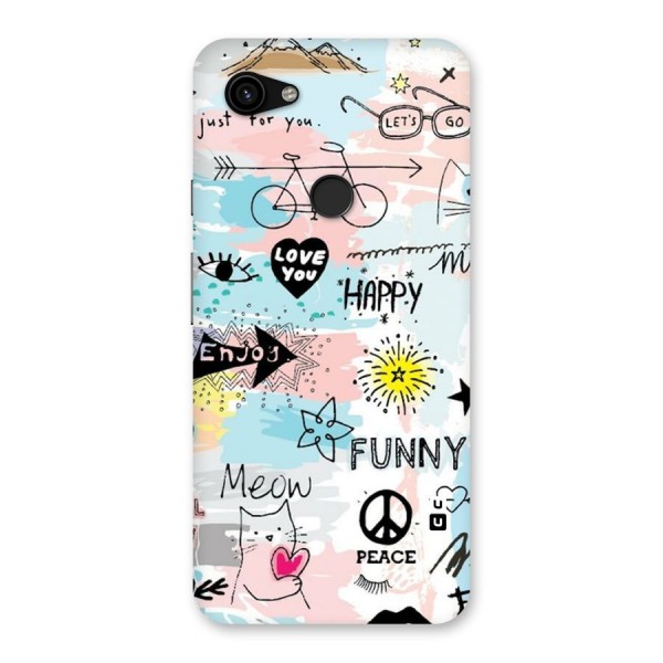 Peace And Funny Back Case for Google Pixel 3a XL